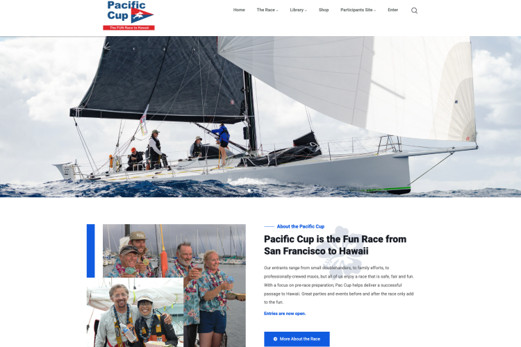 Pac Cup website screenshot